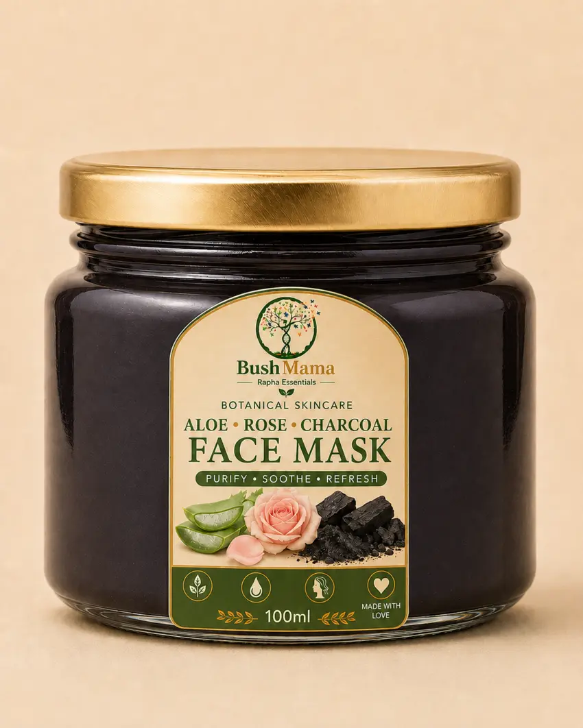 Aloe, Activated Charcoal & Rose Face Mask